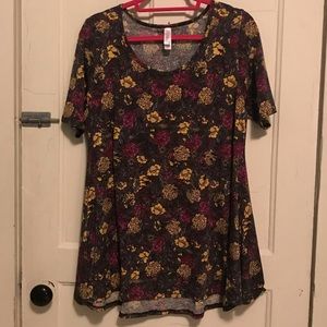 Floral Lularoe perfect tee medium